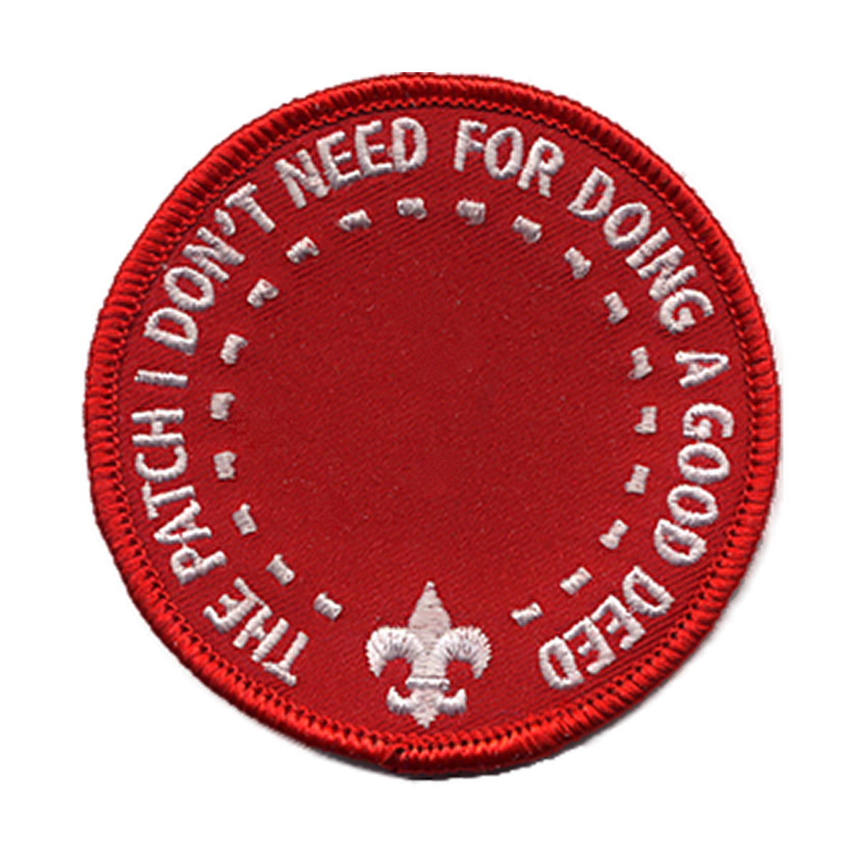 The Patch I Don't Need for Doing a Good Deed (Front)