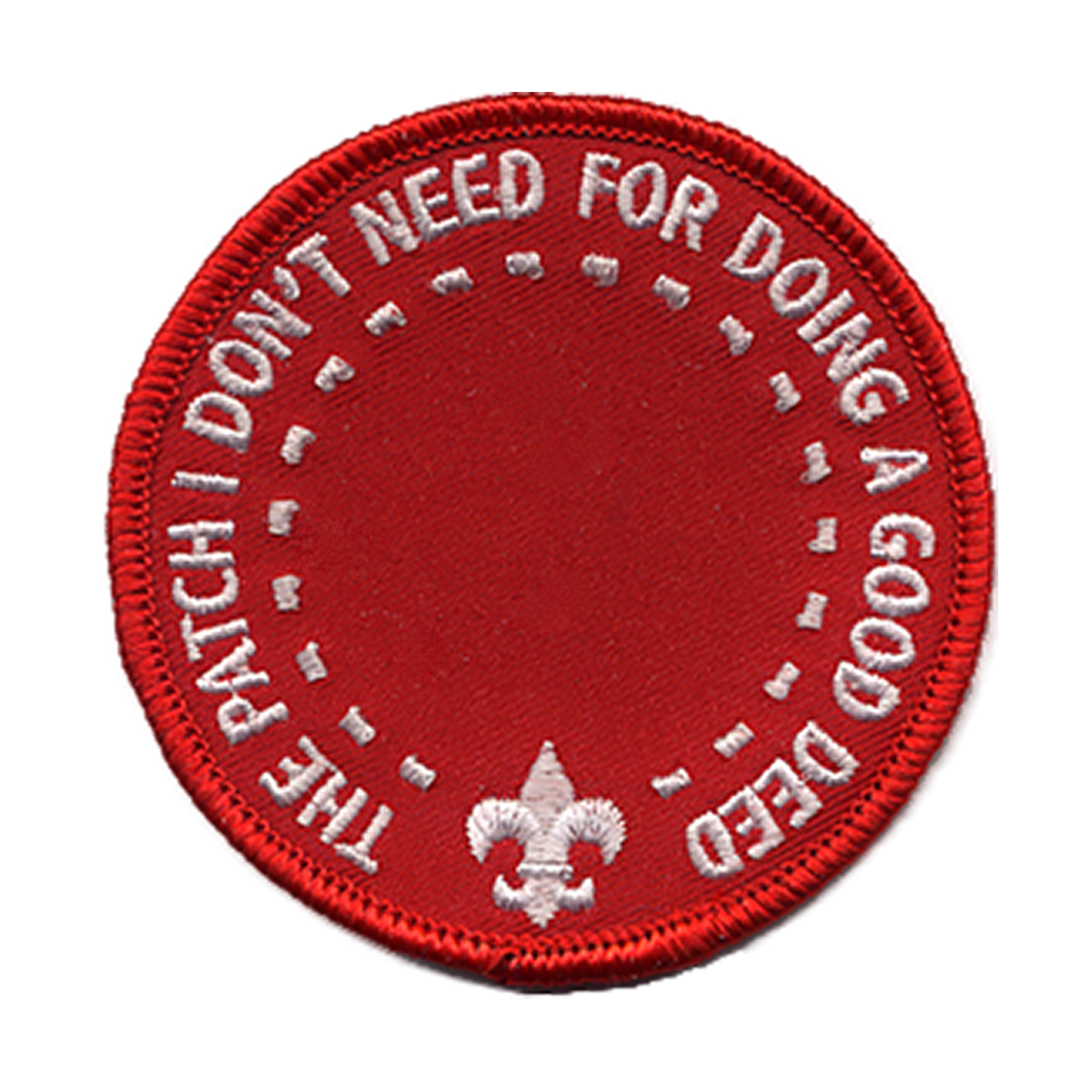 The Patch I Don't Need for Doing a Good Deed (Front)