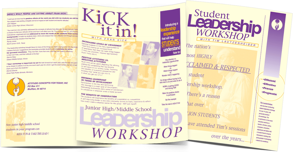 Attitude Concepts for Today Leadership Workshop Flyer