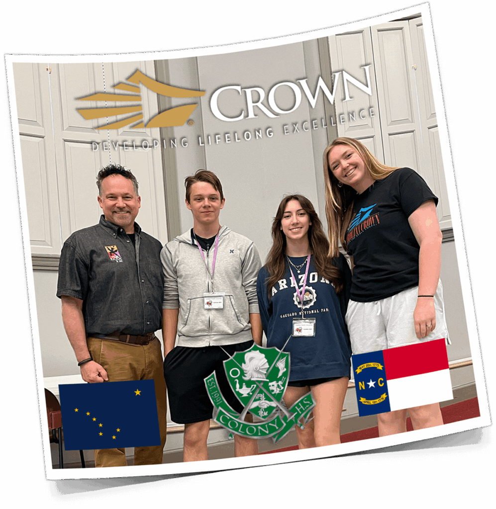 Colony High School drum majors with Fran Kick and Lauren Schnicke Heiden