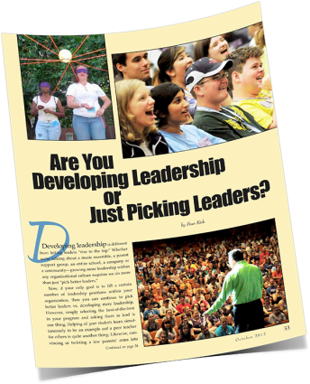 Florida Music Director article "Are You Developing Leadership or Just Picking Leaders" (October 2010)