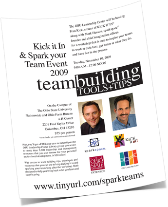OSU Leadership Center Teambuilding Workshop flyer